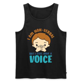 autismus autist asperger syndrom - Männer Premium Bio Tank Top - Schwarz - Vorne - AI Model Male 178 light (178cm)