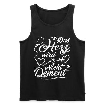 Altenpflegerin Pflegedienst Pflegehelferin Pflege - Männer Premium Bio Tank Top - Schwarz - Vorne - Michal (187cm)