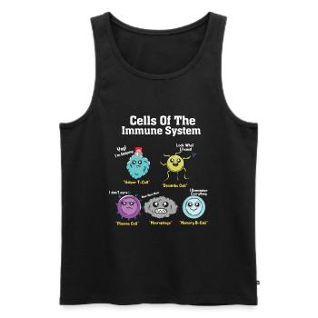 Biologie Labortechniker Biologie Biologen - Männer Premium Bio Tank Top - Schwarz - Vorne - Michal (187cm)