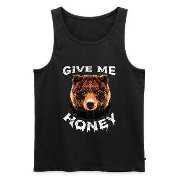 Bears Forest Honey Bear Cave Bearskin Polar Bear Bear - Men's Premium Organic Tank Top - black - Front - AI Model Male 178 light (178cm)