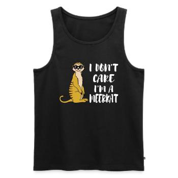 Afrique mignon suricate suricate meerdmännchen - Débardeur bio Premium Homme - noir - Devant - Michal (187cm)