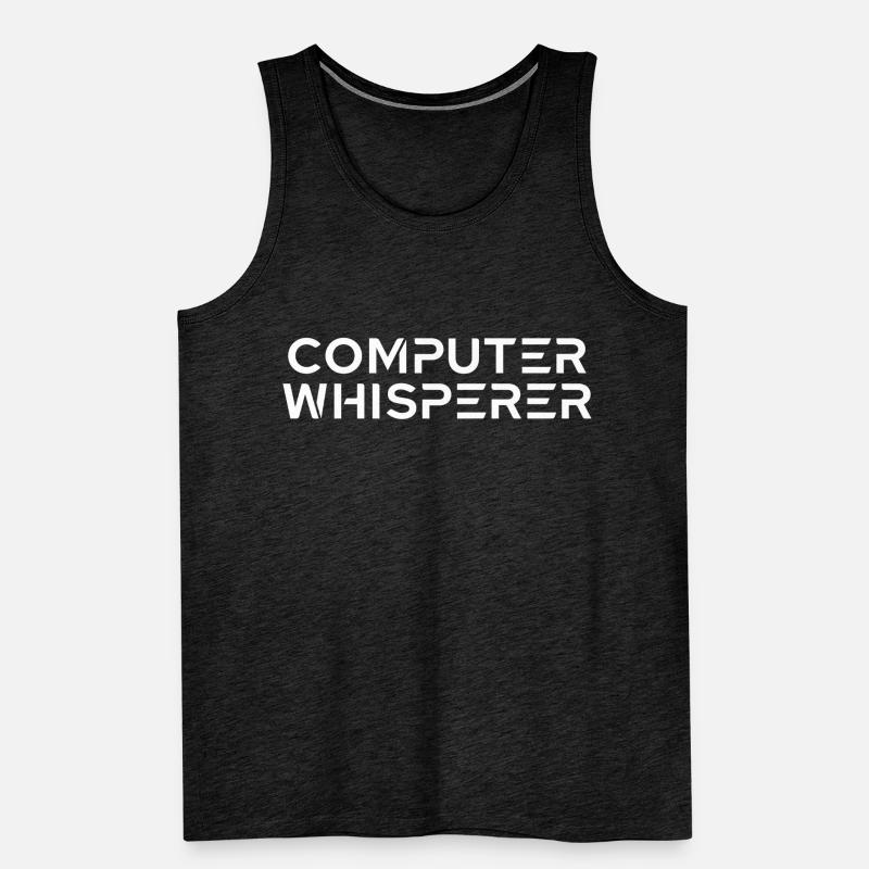Admin Administrator IT System Electronics Technician Coding Men's Premium Organic Tank Top