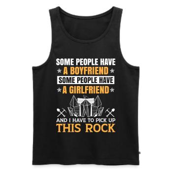 Geologie Geologe Fossilien - Männer Premium Bio Tank Top - Schwarz - Vorne - AI Model Male 178 light (178cm)