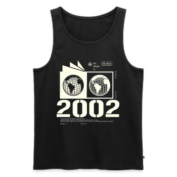 Jahrgang 2002 Retro Geburtstag Geschenk 2002 - Männer Premium Bio Tank Top - Schwarz - Vorne - Michal (187cm)