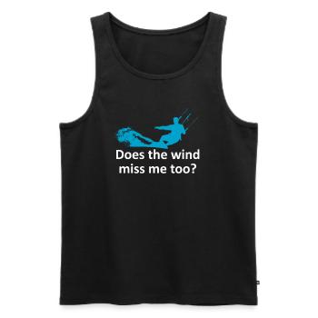 Kitesurfen - Männer Premium Bio Tank Top - Schwarz - Vorne - Michal (187cm)