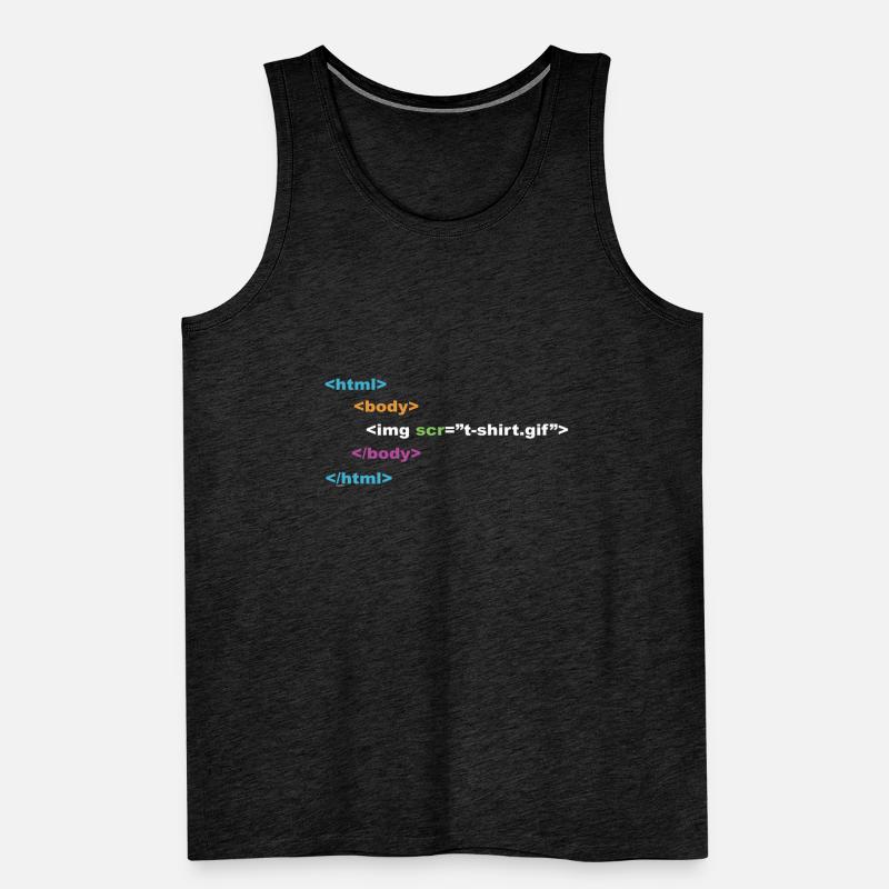 HTML-Programmierer Computer-Nerd Männer Premium Bio Tank Top