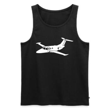Pilatus PC 12 Fluggerät-Geschenk - Männer Premium Bio Tank Top - Schwarz - Vorne - Michal (187cm)