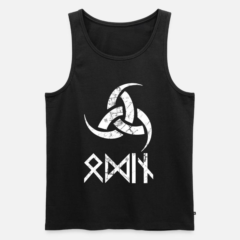 Odin - Männer Premium Bio Tank Top - Schwarz