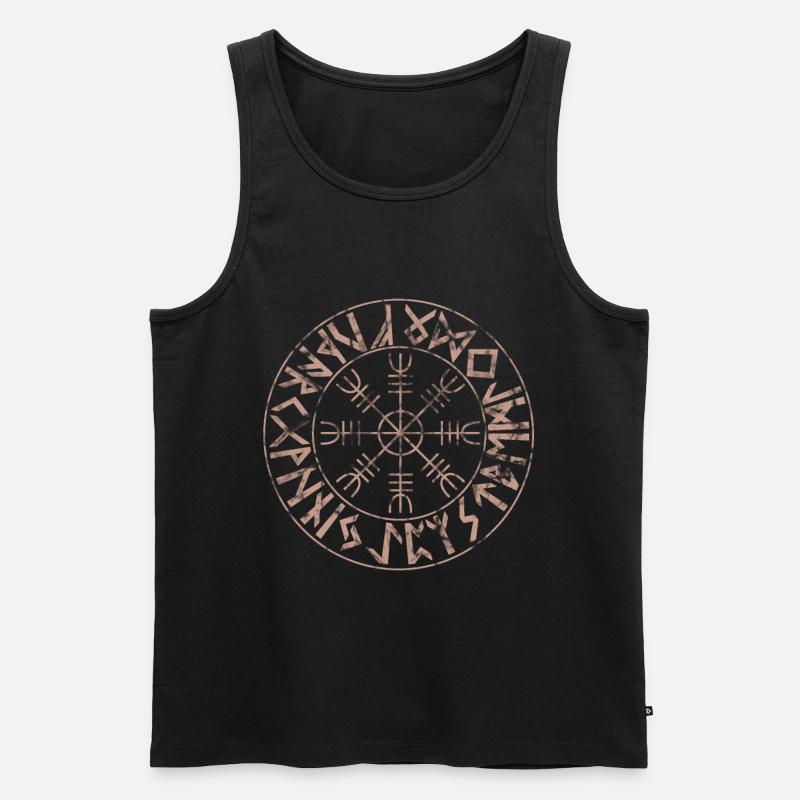 Wikinger - Männer Premium Bio Tank Top - Schwarz