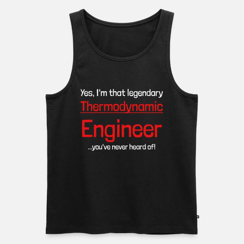 Thermodynamik - Männer Premium Bio Tank Top - Schwarz