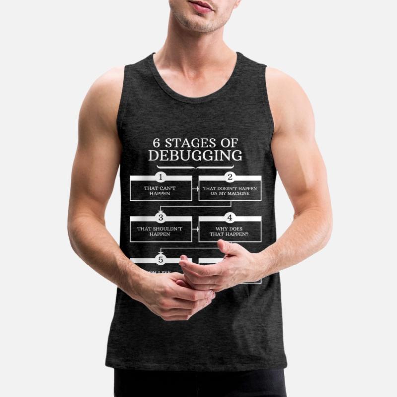 Debugging Programmers Gift Programming Men's Premium Organic Tank Top