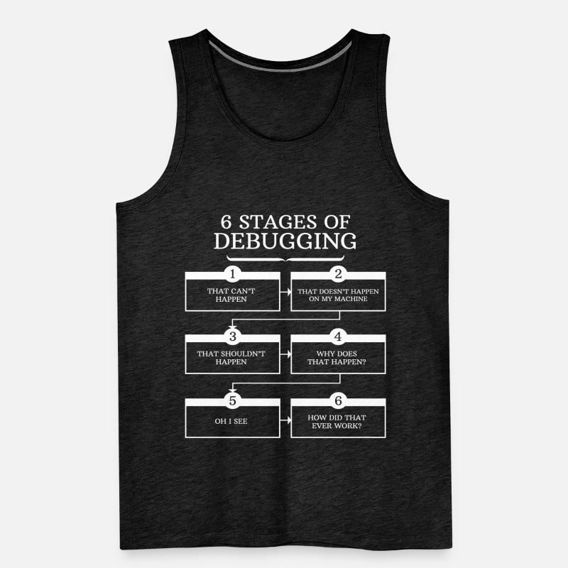 Debugging Programmers Gift Programming Men's Premium Organic Tank Top