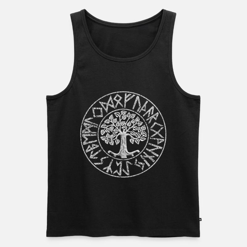 Wikinger - Männer Premium Bio Tank Top - Schwarz