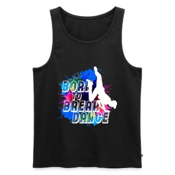 Breakdance Kind Junge Breakdancer Geschenk Cool - Männer Premium Bio Tank Top - Schwarz - Vorne - AI Model Male 178 light (178cm)