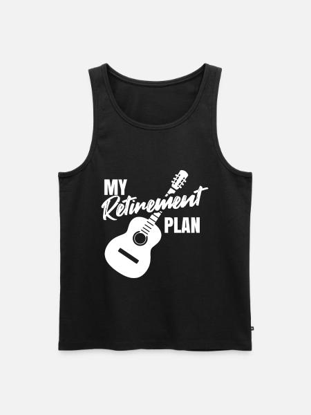 Pensioneret gitarist pensionist gitarist musiker pension - Herre Premium økologisk tanktop - sort