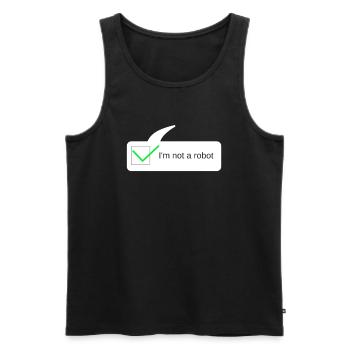 Nerds d'ordinateur programmeur de cadeau drôle - Débardeur bio Premium Homme - noir - Devant - Michal (187cm)