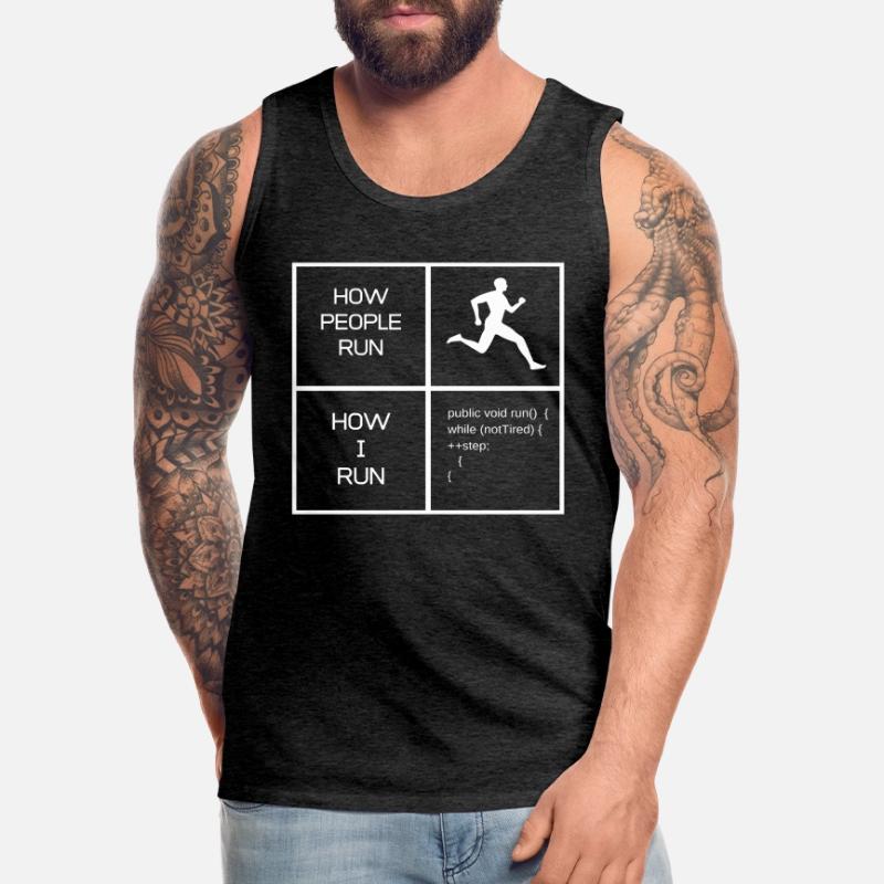 Funny Gift Programmer Computer Nerds Men's Premium Organic Tank Top