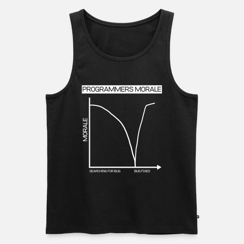 Lustiges Geschenk Programmierer Computer Diagramm - Männer Premium Bio Tank Top - Schwarz