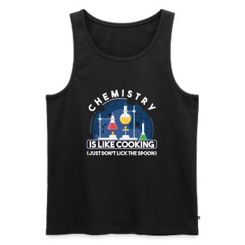 Experiment Labor Wissenschaft Elemente Physik - Männer Premium Bio Tank Top - Schwarz - Vorne - Michal (187cm)