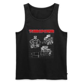 Mechanical Engineering Repair Machine Funny Gift - Men's Premium Organic Tank Top - black - Front - Michal (187cm)