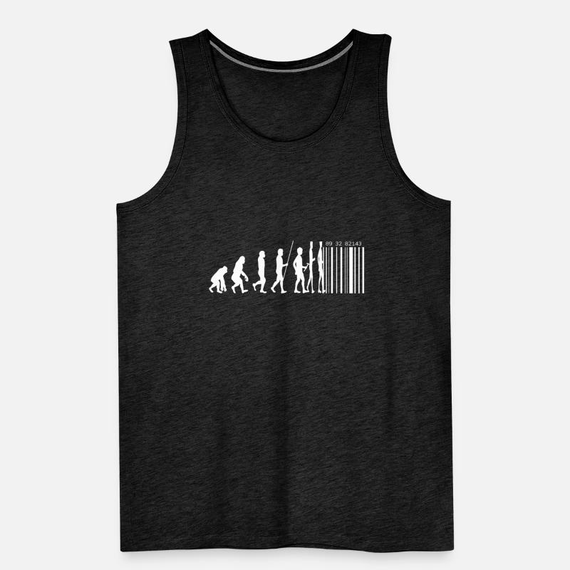 Barcode Evolution Puzzler Game Gift Men's Premium Organic Tank Top