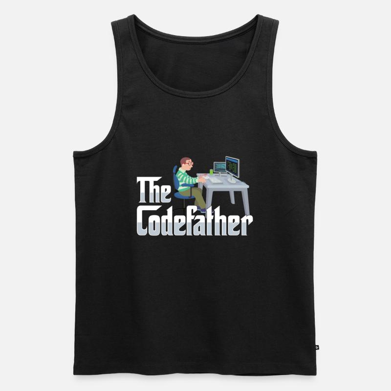 Lustiger IT-Abteilung-Softwareentwickler-Computer - Männer Premium Bio Tank Top - Schwarz