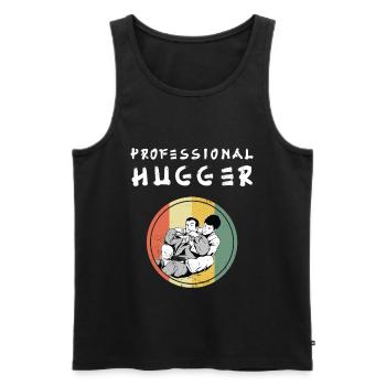 Brazilian Jiu-Jitsu Professional Hugger - Männer Premium Bio Tank Top - Schwarz - Vorne - Michal (187cm)