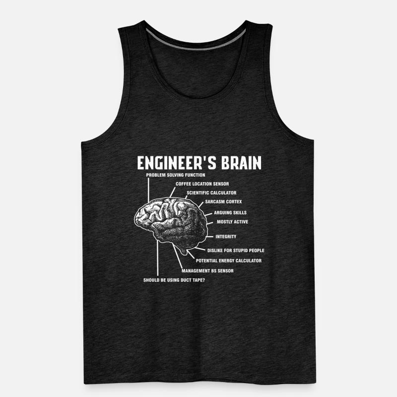Engineers Brain Engineering Engineer Gift Men's Premium Organic Tank Top