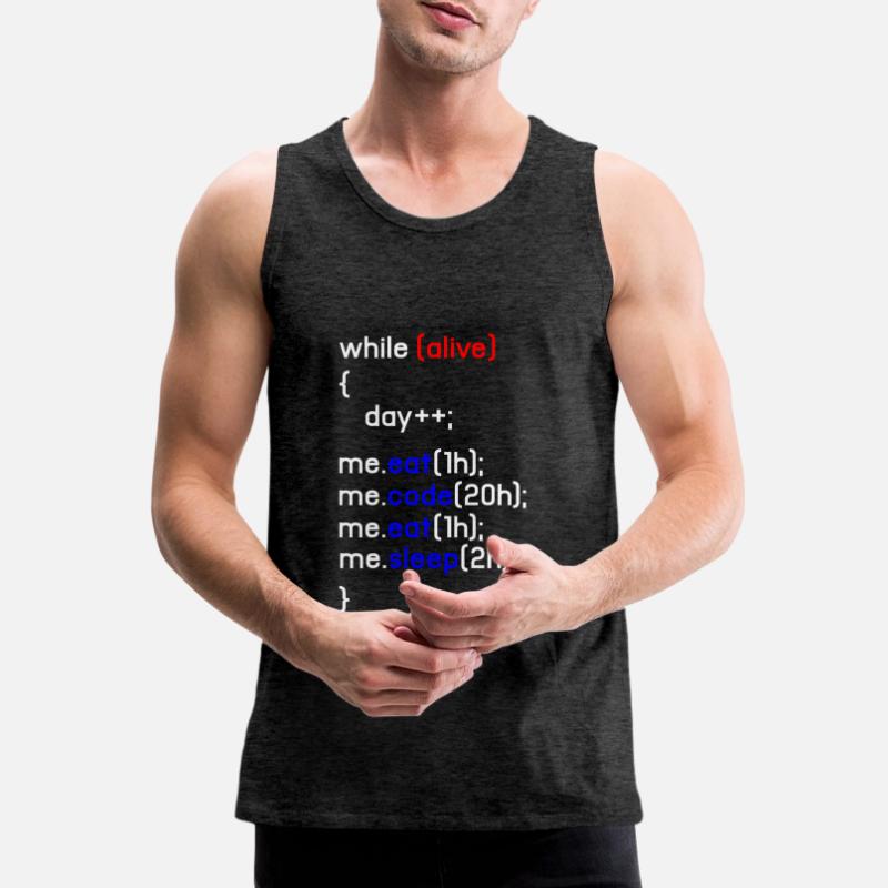 HTML Coding Coder Programmierer Programmierung PC Geschenk Männer Premium Bio Tank Top