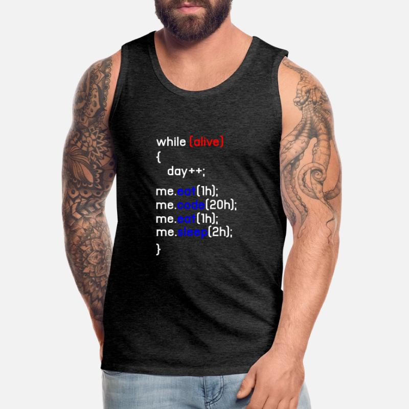 HTML Coding Coder Programmierer Programmierung PC Geschenk Männer Premium Bio Tank Top