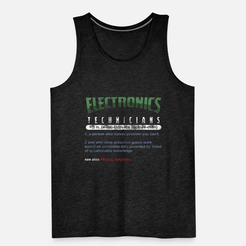 Electronics Technicians Technical Gift Men's Premium Organic Tank Top