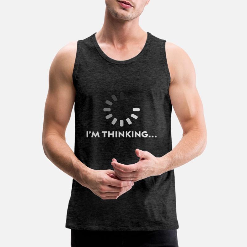 Ich denke Programmierer Coder Entwickler PC Geschenk Männer Premium Bio Tank Top