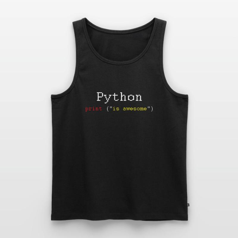 Cadeau de programmeur de codage de codeur de langage HTML Python Débardeur bio Premium Homme
