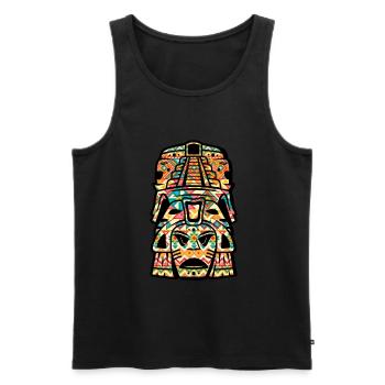 Maya Mask Inca Civilization Aztec Culture Gift - Men's Premium Organic Tank Top - black - Front - AI Model Male 178 light (178cm)