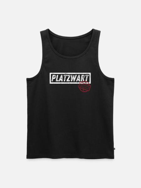Platzwart - geprüfte Qualität - Männer Premium Bio Tank Top - Schwarz