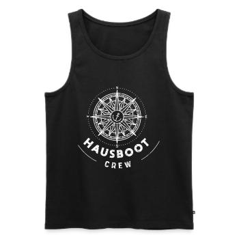 Hausboot Crew Geschenk Kapitän - Männer Premium Bio Tank Top - Schwarz - Vorne - Michal (187cm)