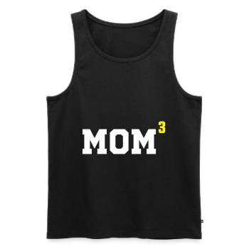 Mutter von drei Kindern MütterGeschenk - Männer Premium Bio Tank Top - Schwarz - Vorne - Michal (187cm)