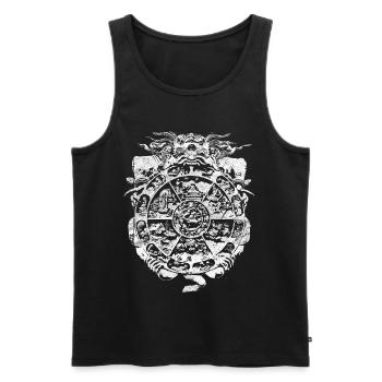 Samsara - Débardeur bio Premium Homme - noir - Devant - Michal (187cm)