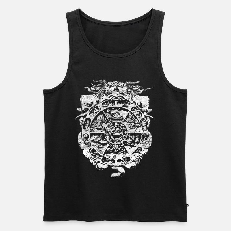samsara - Männer Premium Bio Tank Top - Schwarz