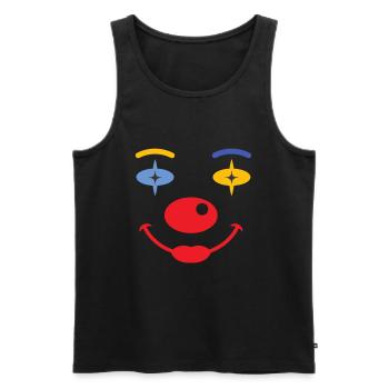 Costume de remplacement de carnaval Tenue de carnaval - Débardeur bio Premium Homme - noir - Devant - AI Model Male 178 light (178cm)