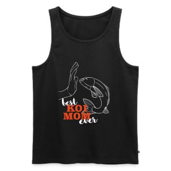 Kois Beste Koi Mama ever Koi - Männer Premium Bio Tank Top - Schwarz - Vorne - Michal (187cm)