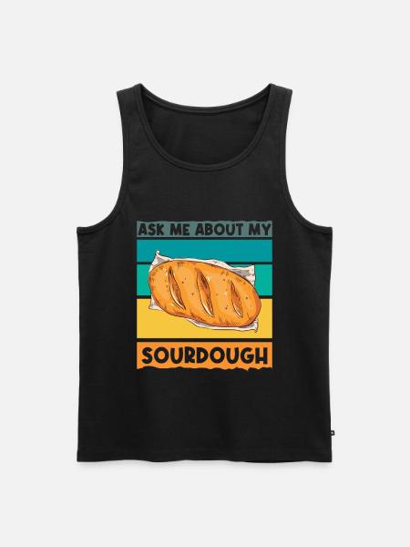 Sourdough Starter - Bread Baker - Männer Premium Bio Tank Top - Schwarz