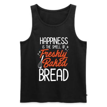 Smell Of Baked Bread | Baker - Männer Premium Bio Tank Top - Schwarz - Vorne - Michal (187cm)