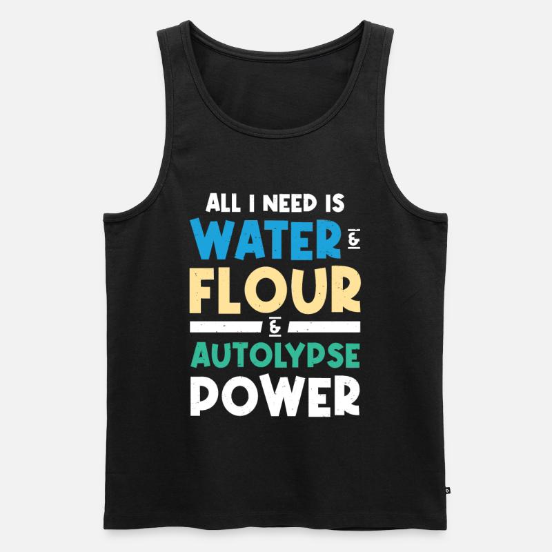 Funny Bread Baking - Men's Premium Organic Tank Top - black