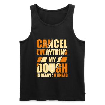 Dough Is Ready To Knead | Bread Baking - Men's Premium Organic Tank Top - black - Front - AI Model Male 178 light (178cm)