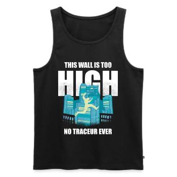 Parkour Design For Freerunner | Freerunning - Men's Premium Organic Tank Top - black - Front - AI Model Male 178 light (178cm)