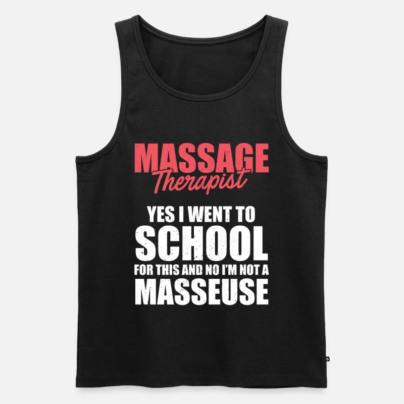 Massage Therapist - Männer Premium Bio Tank Top - Schwarz