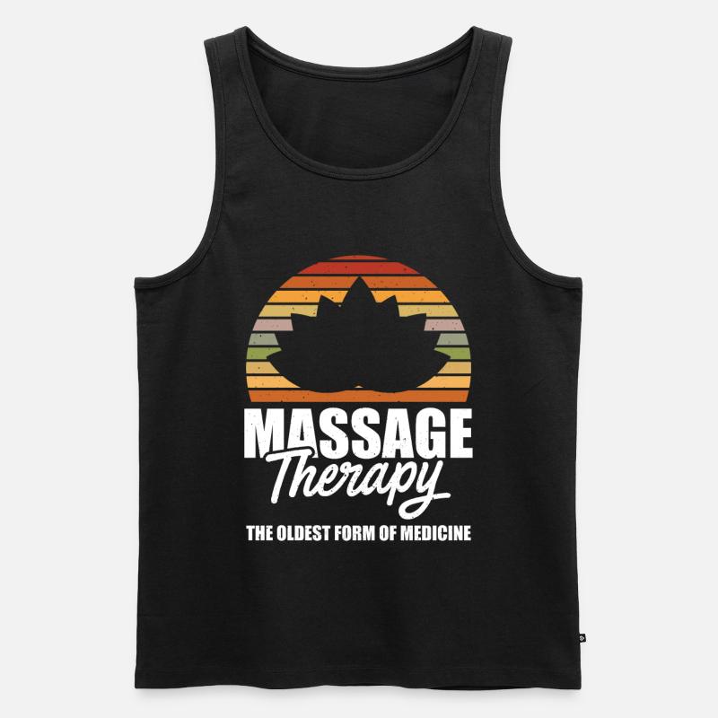 Massage Therapist - Männer Premium Bio Tank Top - Schwarz
