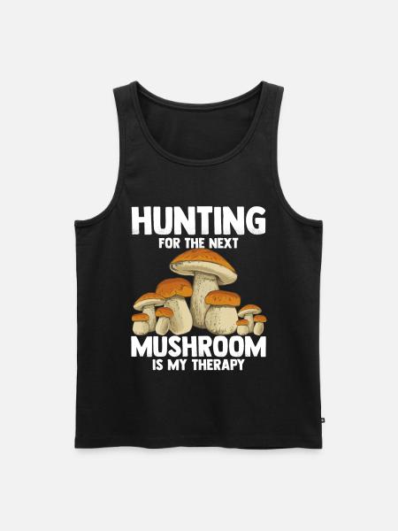 Mushroom Hunting - Männer Premium Bio Tank Top - Schwarz