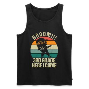 Lehrer Der Dritten Klasse Für Den Schulanfang - Männer Premium Bio Tank Top - Schwarz - Vorne - AI Model Male 178 light (178cm)
